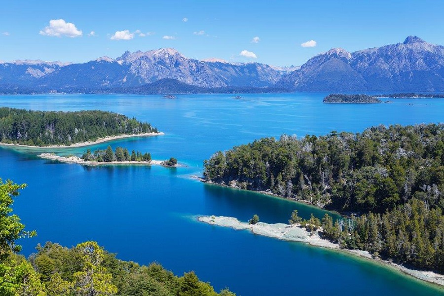 View of Lake Nahuel Huapi from Victoria Island, Patagonia